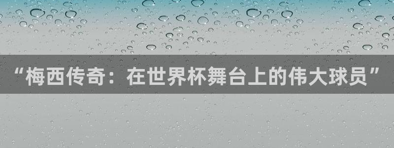 2006年世界杯冠军:“梅西传奇:在世界杯舞台上的伟大球员”